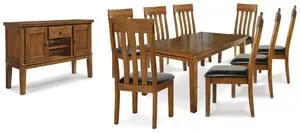 Dining Table and 8 Chairs With Storage