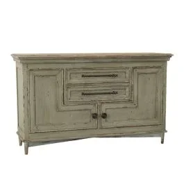Distressed Modern Farmhouse Cabinet | SHIPS FREE