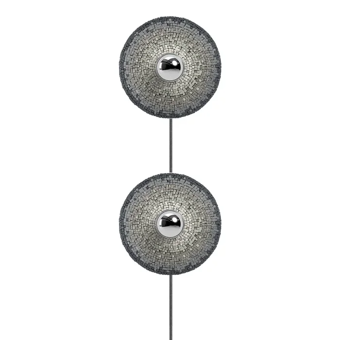 Do Oci Plugged Gray Set of 2 Mosaic Wall Lamps