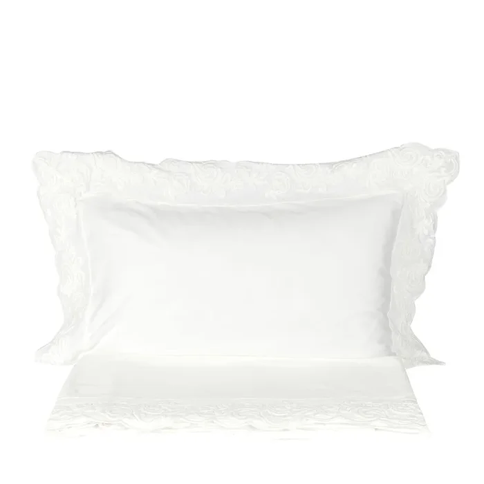 Dune Merveille Ivory Embroidered Sheet Set and Two Pillowcases
