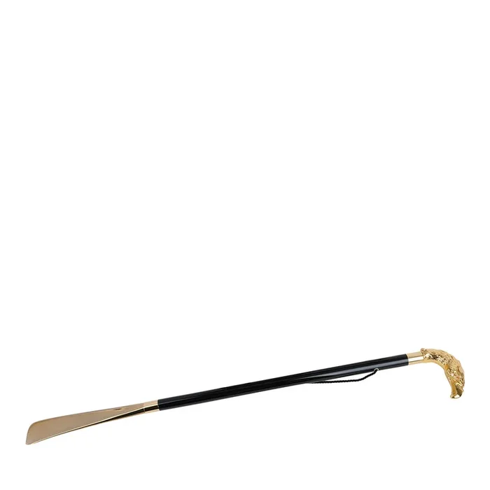 Eagle Gold Marble Shoehorn with Brass Rings