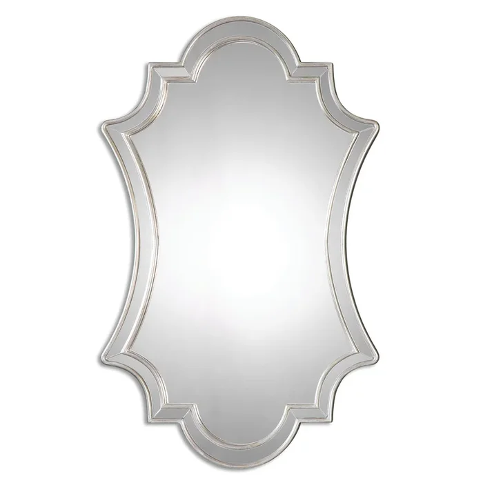 Elara Antiqued Silver Wall Mirror