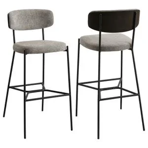 Elison Pub Height Bar Stool Light Brown (set of 2)