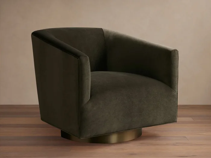 Ellison Metal Plinth Swivel Chair