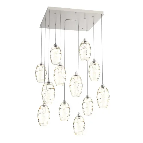 Ellisse Square 12pc Multi-Pendant (1289|CHB0035-12-BS-OA-C01-E2)