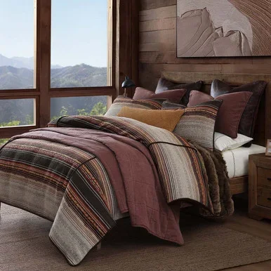 Estes Chenille Copper Comforter Set – King