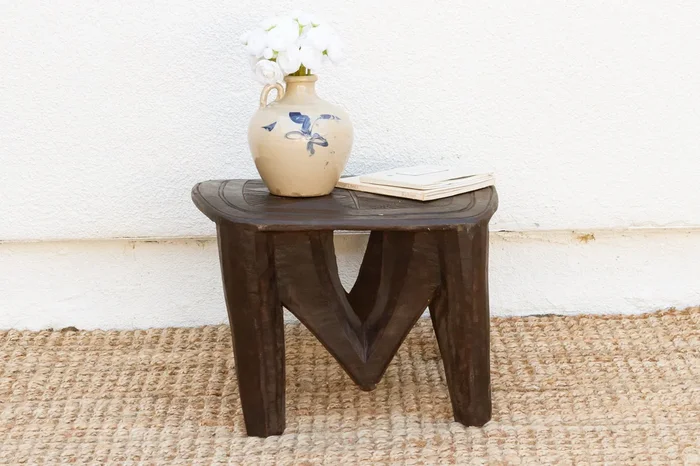 Exotic Safari Style Nupe Stool (Trade)