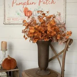 Fall Accents Maple Leaves Bush Set of 2