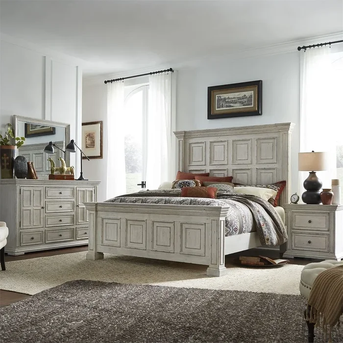 Farmhouse 4-pc. California King Panel Bedroom Set
