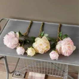 Faux Cut Peony Set of 3