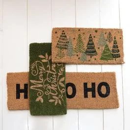 Festive Christmas Coir Door Mat