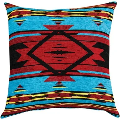 Flame Bright Tapestry Chenille Pillow – 20 x 20