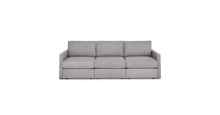 Flex Gray Sofa with Narrow Arm