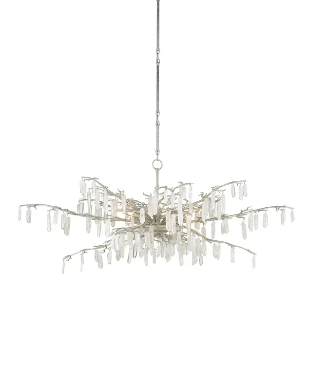 Forest Dawn Silver Chandelier