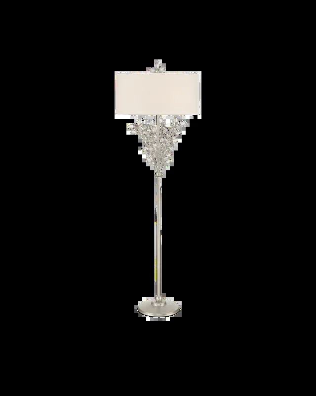 Forget-Me-Not Silver Floor Lamp