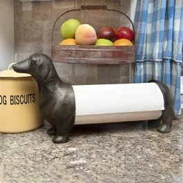 Free Standing Dachshund Paper Towel Holder