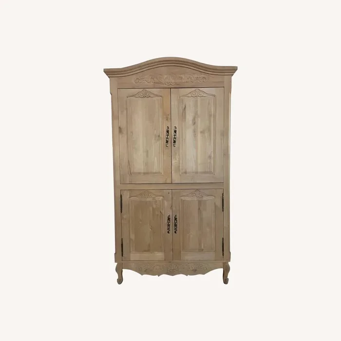 French Country Armoire Natural Pine