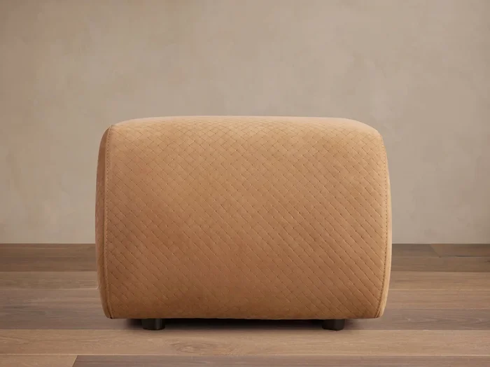 Fresno Leather Ottoman