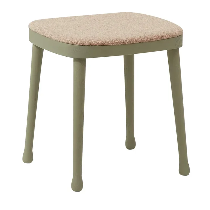 Frisée 257 Green Stool by Cristina Celestino