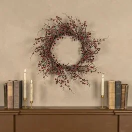 Frozen Red Berry Branch Wreath