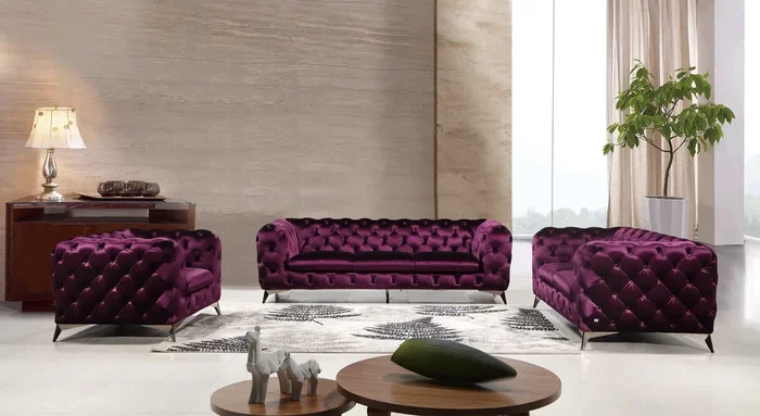 Glitz Sofa in Purple 183352-S-P By J&M