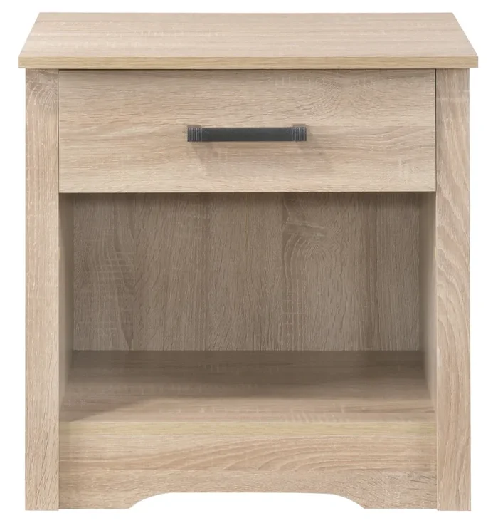 Glory Hudson-1 G030-N Glory 1 Drawer RTA Nightstand , Sandle Wood G030-N