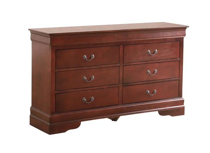 Glory LouisPhillipe G2100-D Dresser , Cherry G2100-D