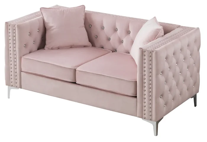 Glory Paige G824A-L Loveseat , Pink G824A-L