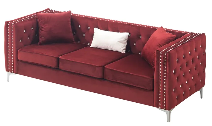 Glory Paige G826A-S Sofa , BURGUNDY G826A-S