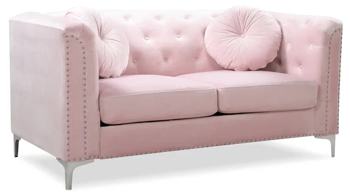 Glory Pompano G894A-L Loveseat ( 2 Boxes ) , Pink G894A-L
