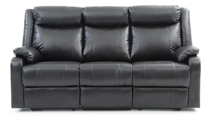 Glory Ward G761A-RS Double Reclining Sofa , Black G761A-RS