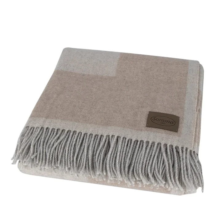 Gold Jacquard Beige Plaid
