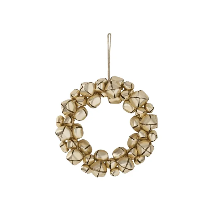 Gold Jingle Bell Wreath