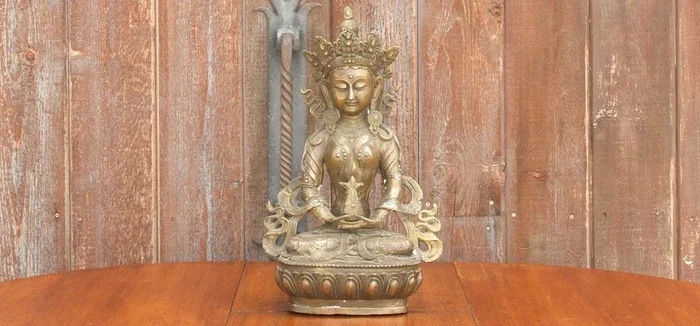 Golden Bodhi Sattva Brass Statue (Trade)