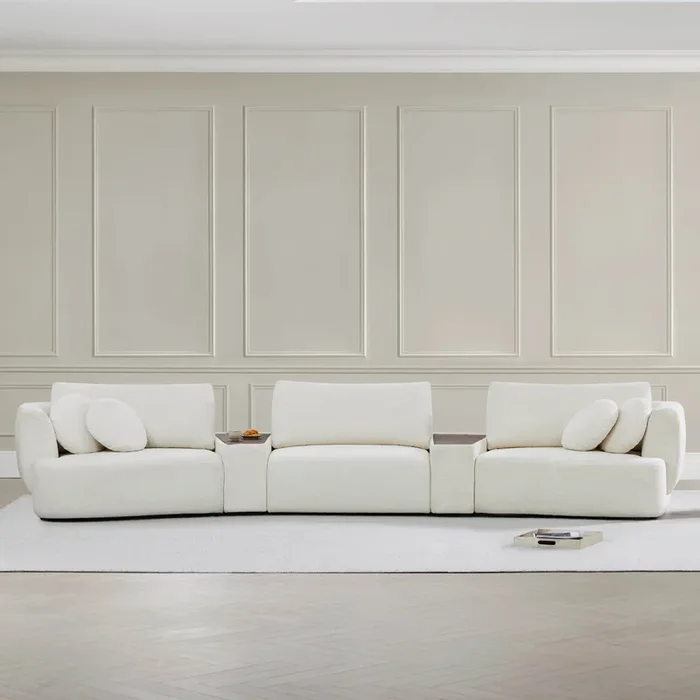 Grace 3-Seat Modular Curved Sofa – Generously Sized Design