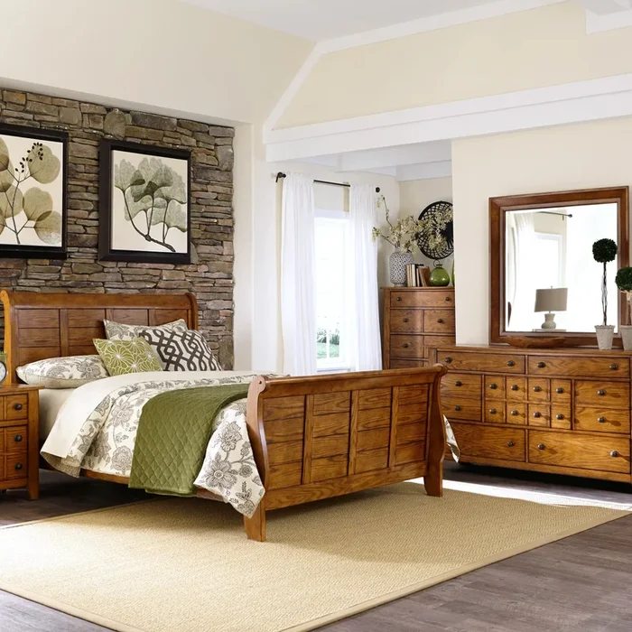 Grandpa’s Cabin 4-Piece Queen Bedroom Group