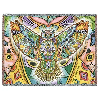 Great Horned Owl Blanket