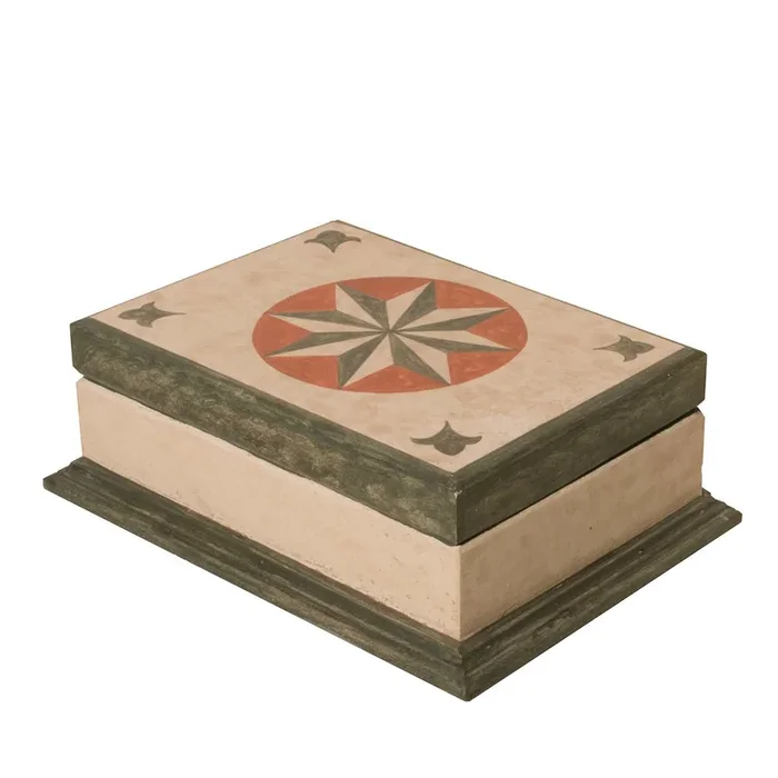 Green Rectangular Florentine Box