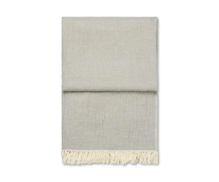 Grey Lavender Throw