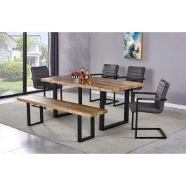 Grover Transitional Style Dining Table
