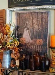 Halloween Ghost Canvas Wall Art