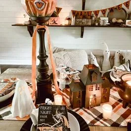 Halloween Plaid Table Runner