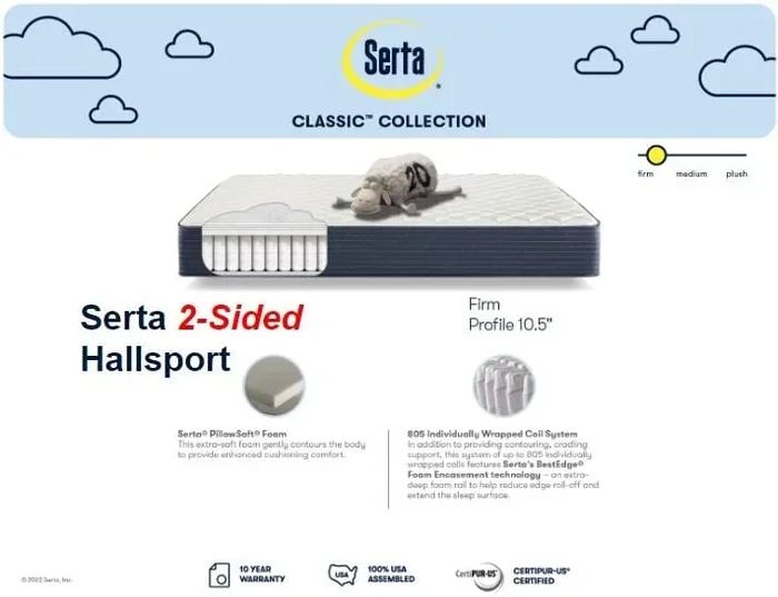 Hallsport Firm King 2-Sided Mattress