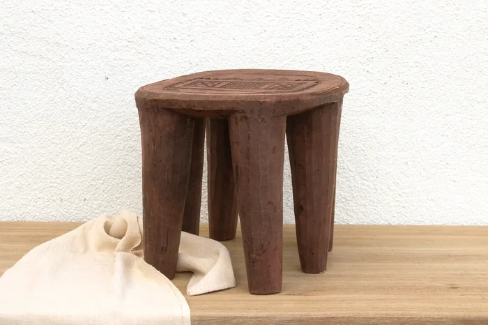 Handcarved Wooden Nupe Stool (Trade)