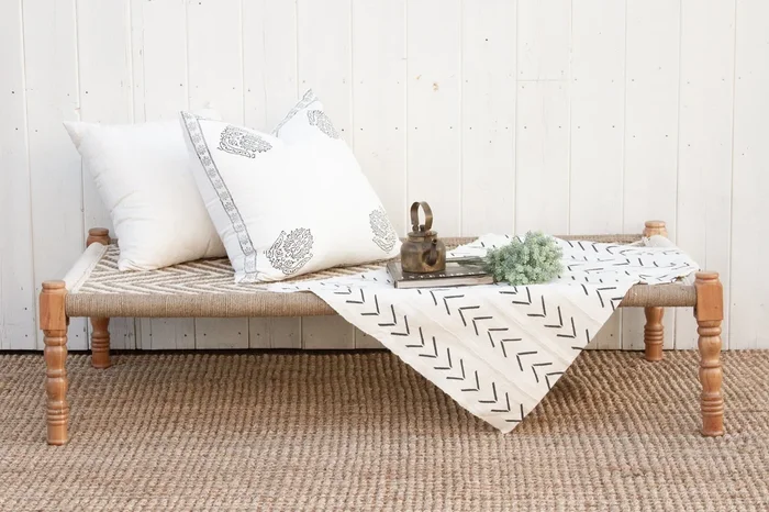 Handwoven Modern Charpai Coffee Table (Trade)