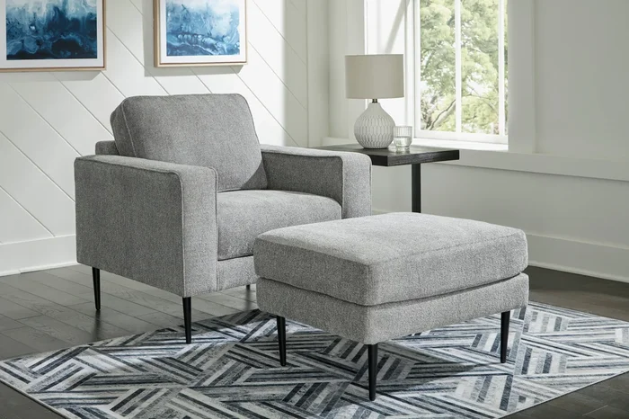 Hazela Chair and Ottoman Set