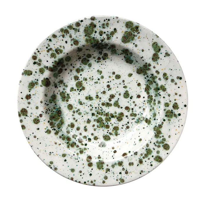 Herb Mottled Green Soup Plate