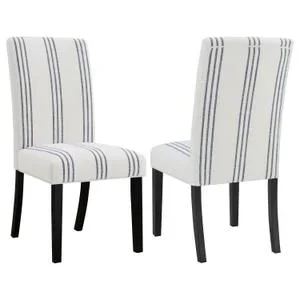 Herran Upholstered Dining Side Chair Beige (set of 2)