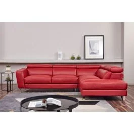 Hollywood Red Genuine Leather Sectional