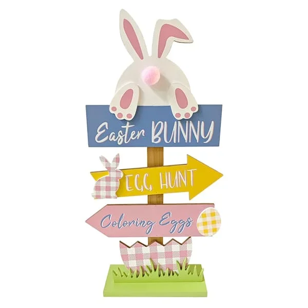 Homespun Easter Events Table Top Sign, 22″